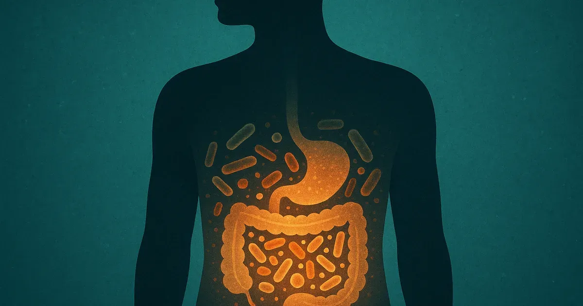 Conceptual image of gut microbiome health linked to fibermaxxing and high dietary fiber intake