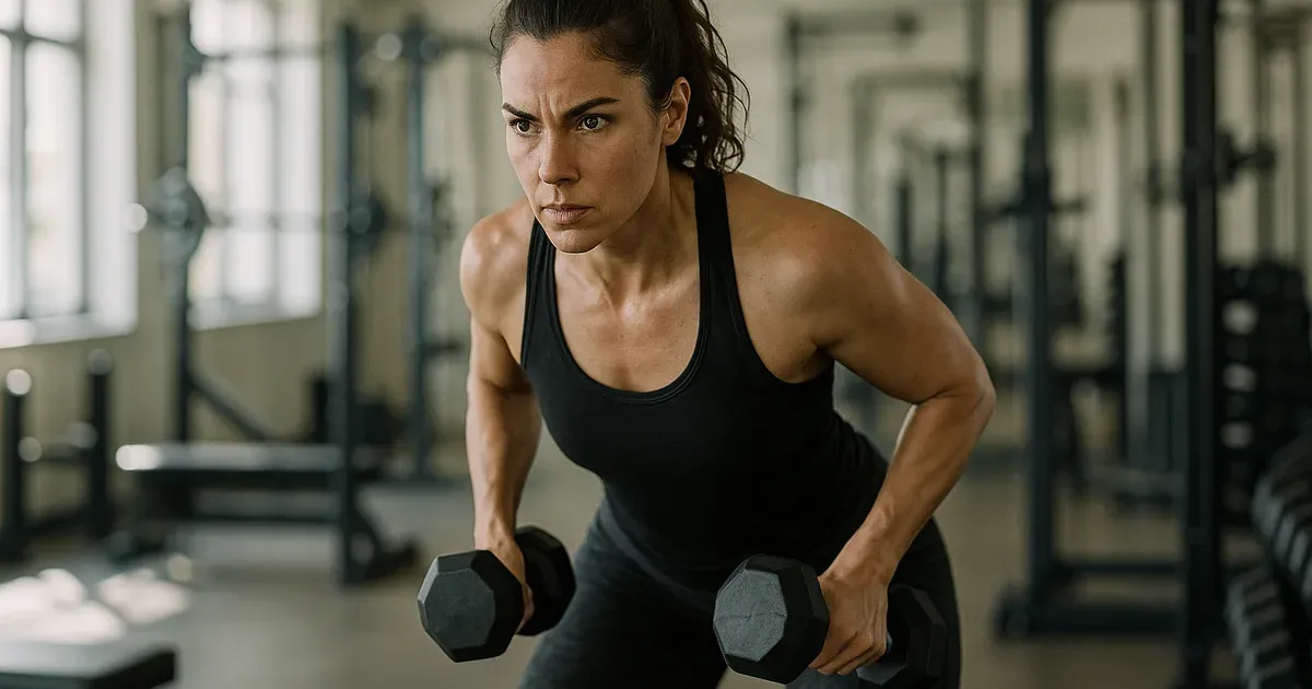 Person doing resistance training to boost GLP-1 naturally through regular exercise