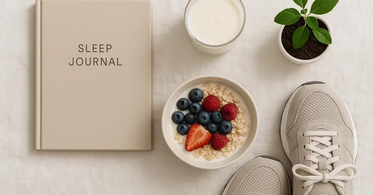 Lifestyle habits including sleep, diet, and exercise that support natural GLP-1 production