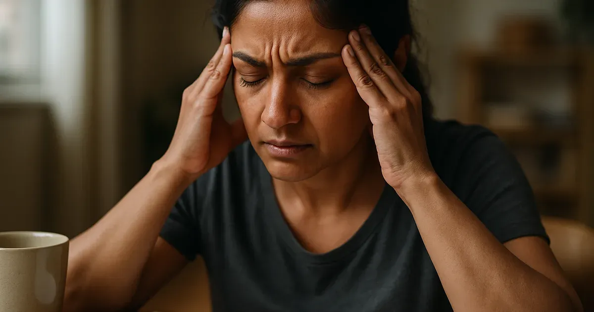 Person experiencing chronic stress, a key driver of nervous system dysfunction and weight loss resistance