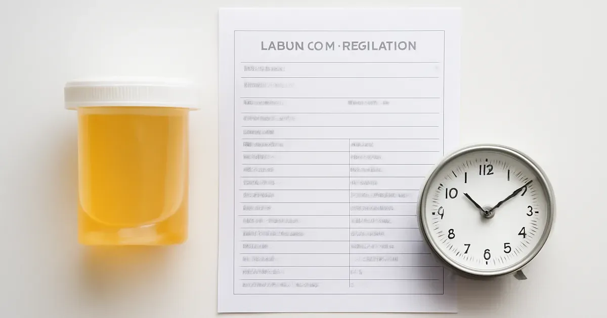 Overnight urine cortisol collection kit representing menopause hormone testing methodology