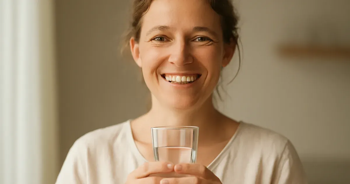 Adult with healthy smile representing oral health benefits associated with ProDentim oral probiotic use