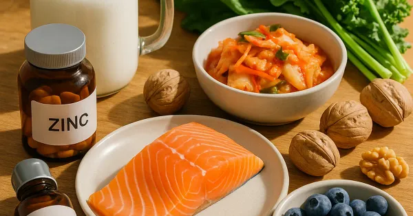 Anti-inflammatory foods and supplements associated with clearing hormonal acne